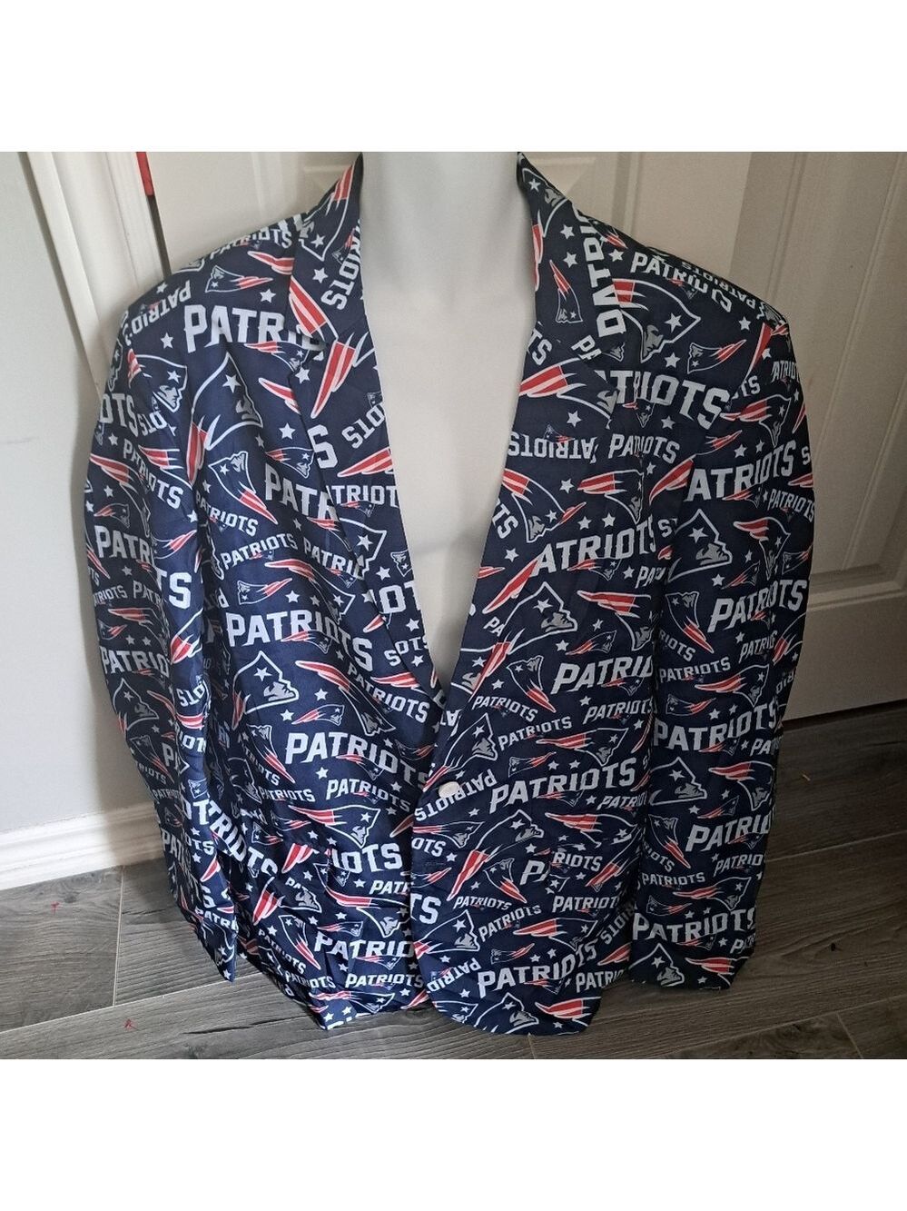PATRIOTS NFL Team Apparel suit jacket blazer lightweight cosplay polyester SZ 50